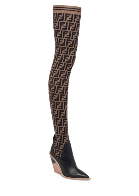 fendi combat boots dupe|fendi thigh high sock boots.